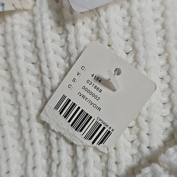 Anthropologie White Knit Sweater - Picture 13 of 13